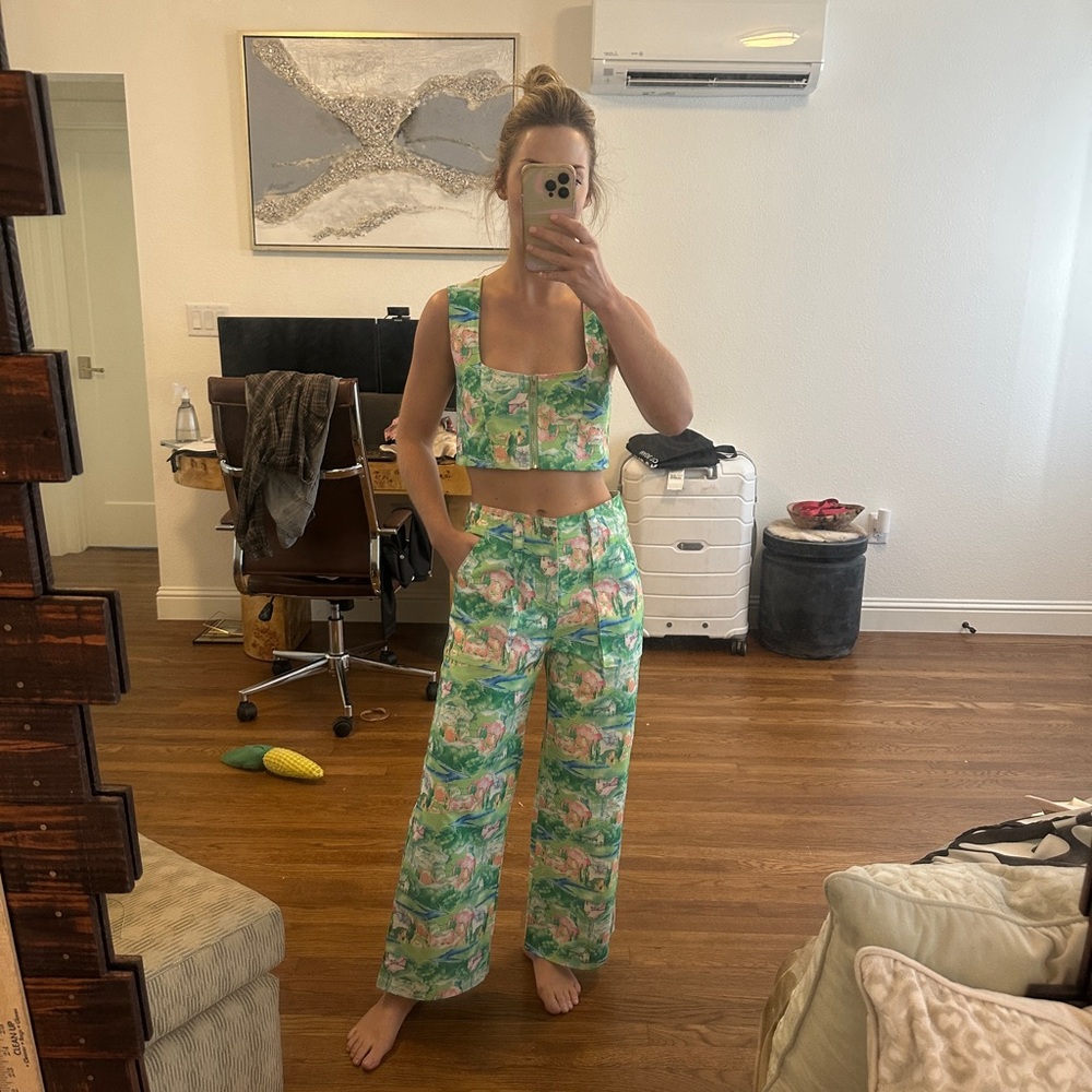 Nasty Gal Print Crop Top